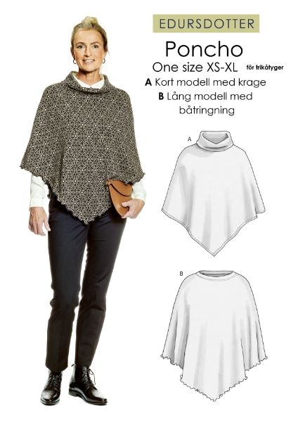 EDURSDOTTER Symönster Poncho